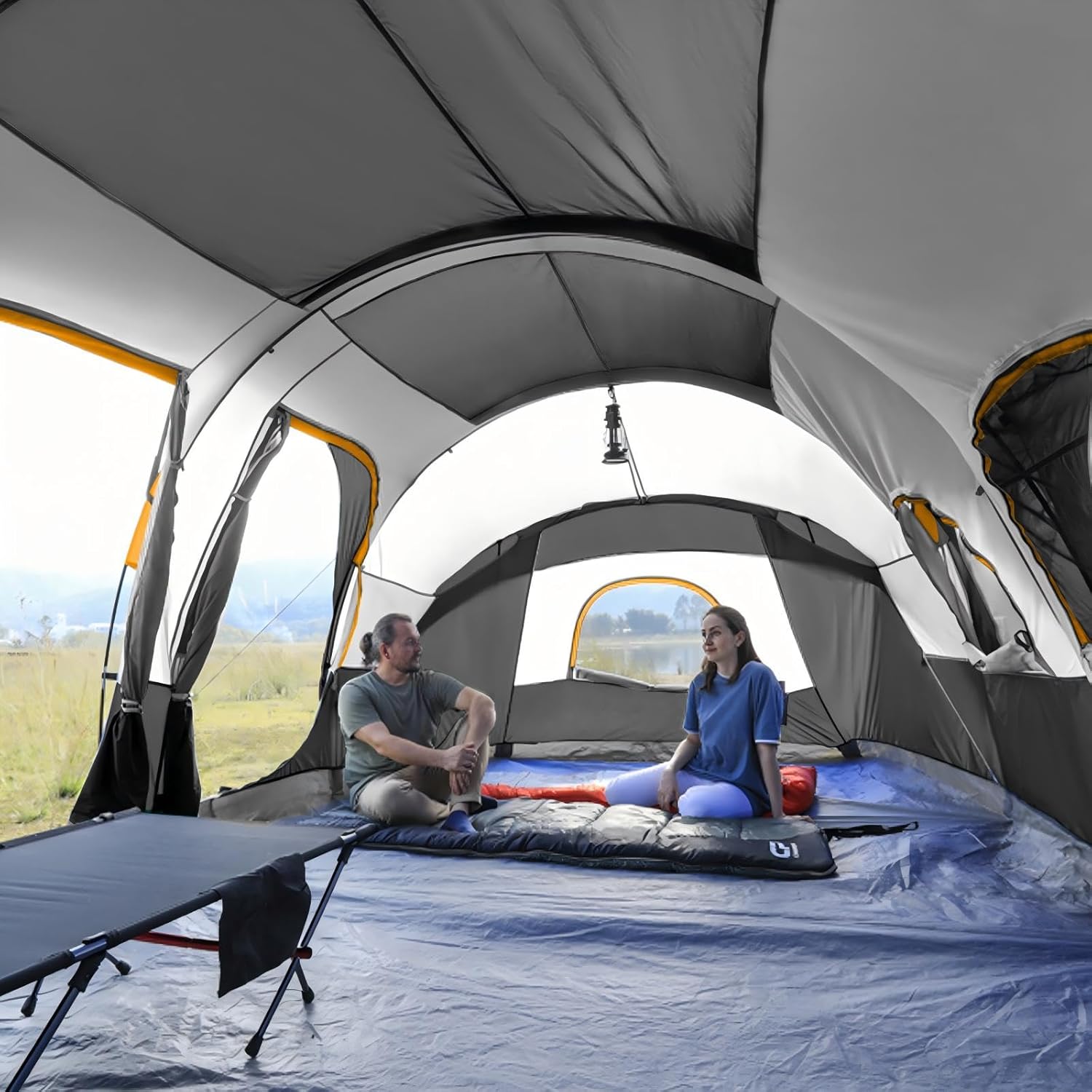 Detalle de CAMPROS CP Tent 12-Person 3-Room Family Tent