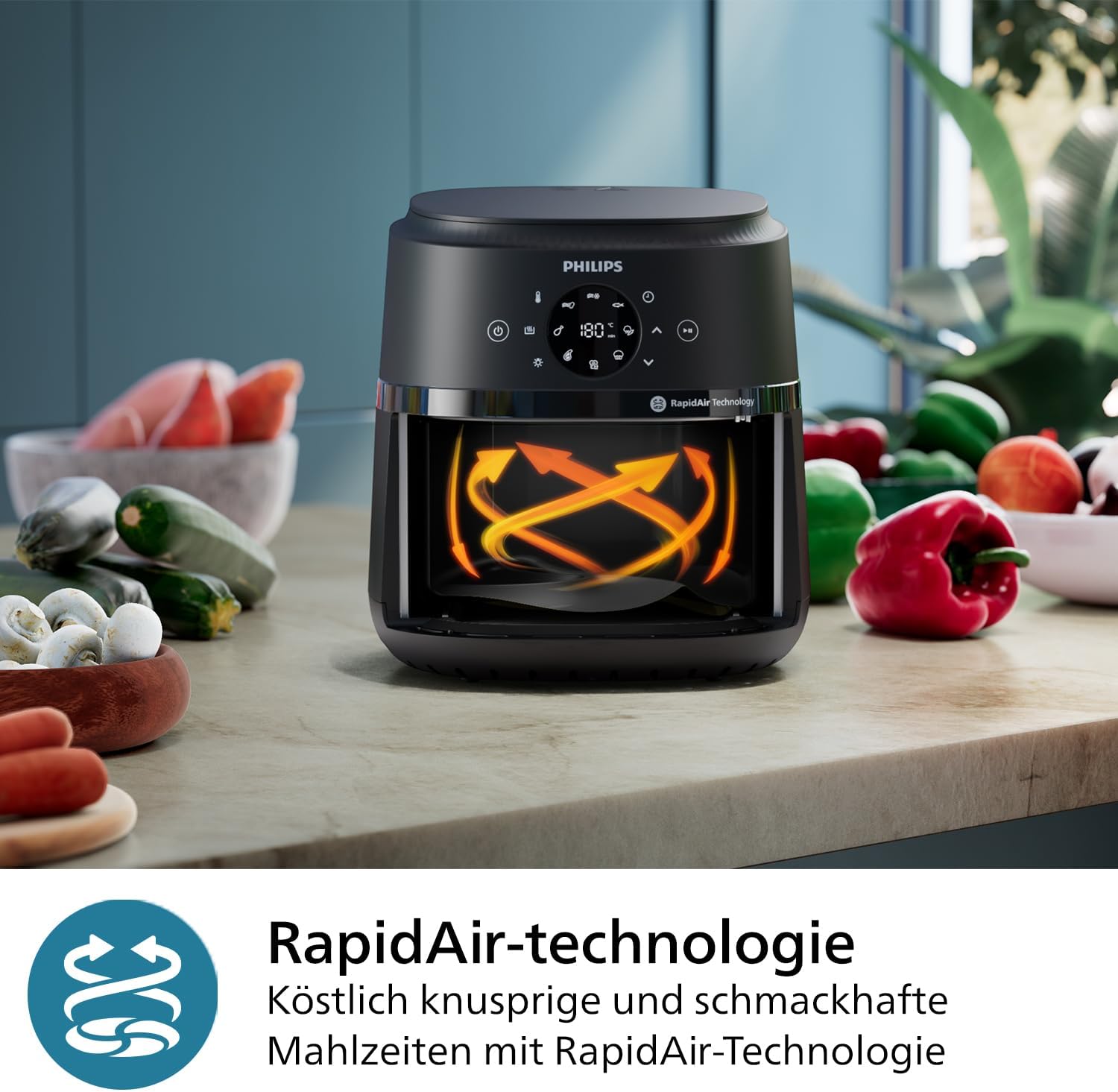 Detalle 2 de Philips NA229/00 Airfryer 4,2L 🍟