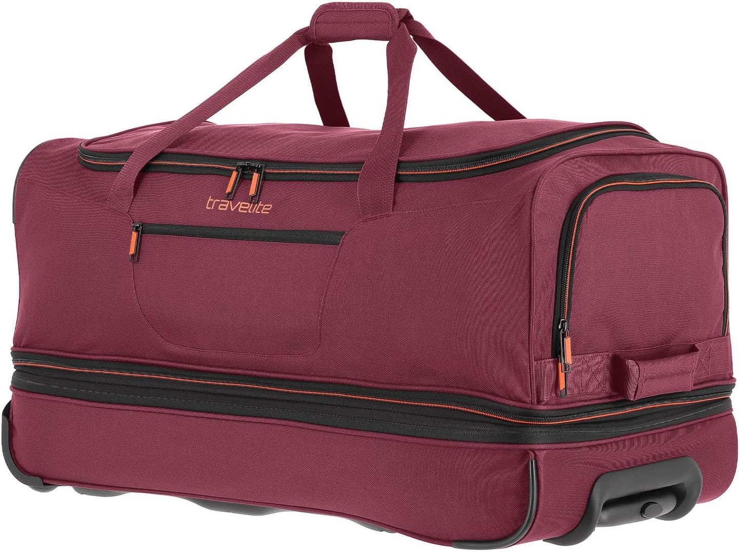 Detalle de Travelite Trolley Reisetasche mit Rollen groß – 98–119 L, 70 cm, erweiterbar