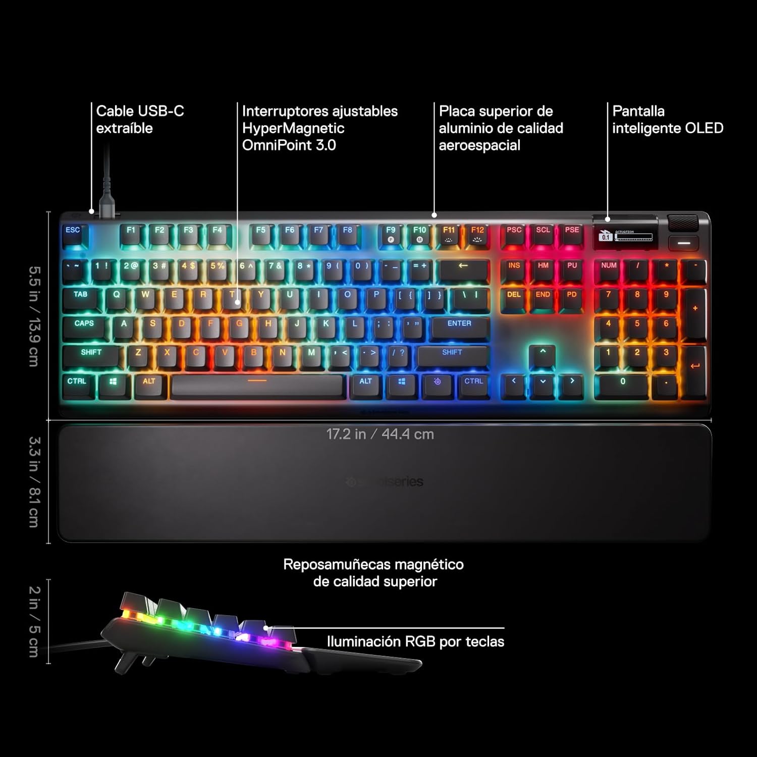Thumbnail 3 de SteelSeries Apex Pro Gen 3 Teclado Mecánico