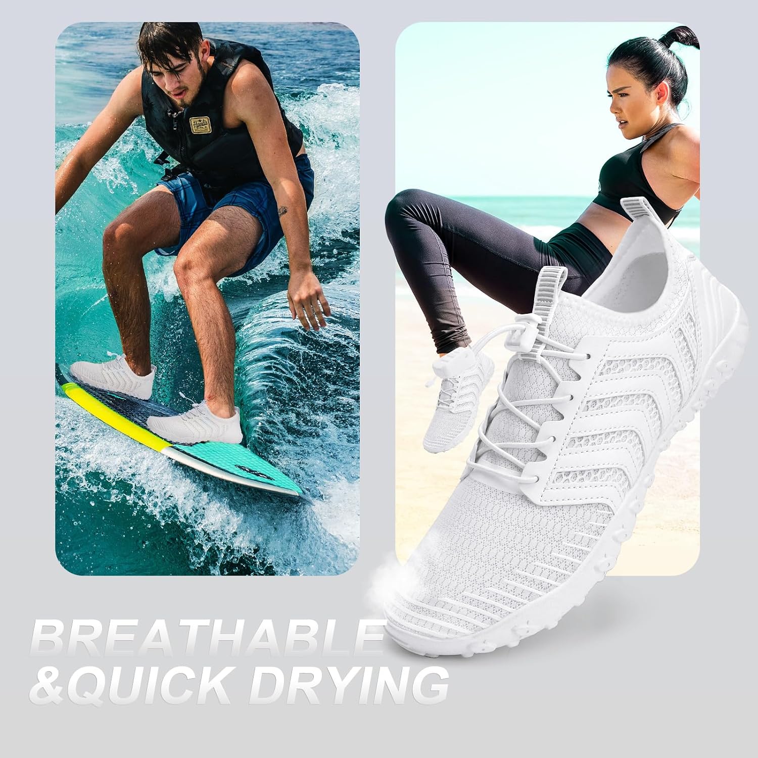 Thumbnail 2 de Mabove Strandschuhe Wasserschuhe – Schnelltrocknende Aquaschuhe für Strand, Pool und Wasserabenteuer