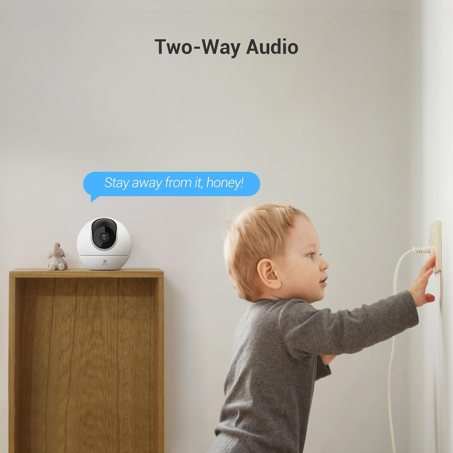 Thumbnail 4 de EZVIZ 2K Indoor WiFi Camera (C6c) with 512GB Support, Starlight Colour Night Vision, 360° Coverage, Auto Tracking and Google Control