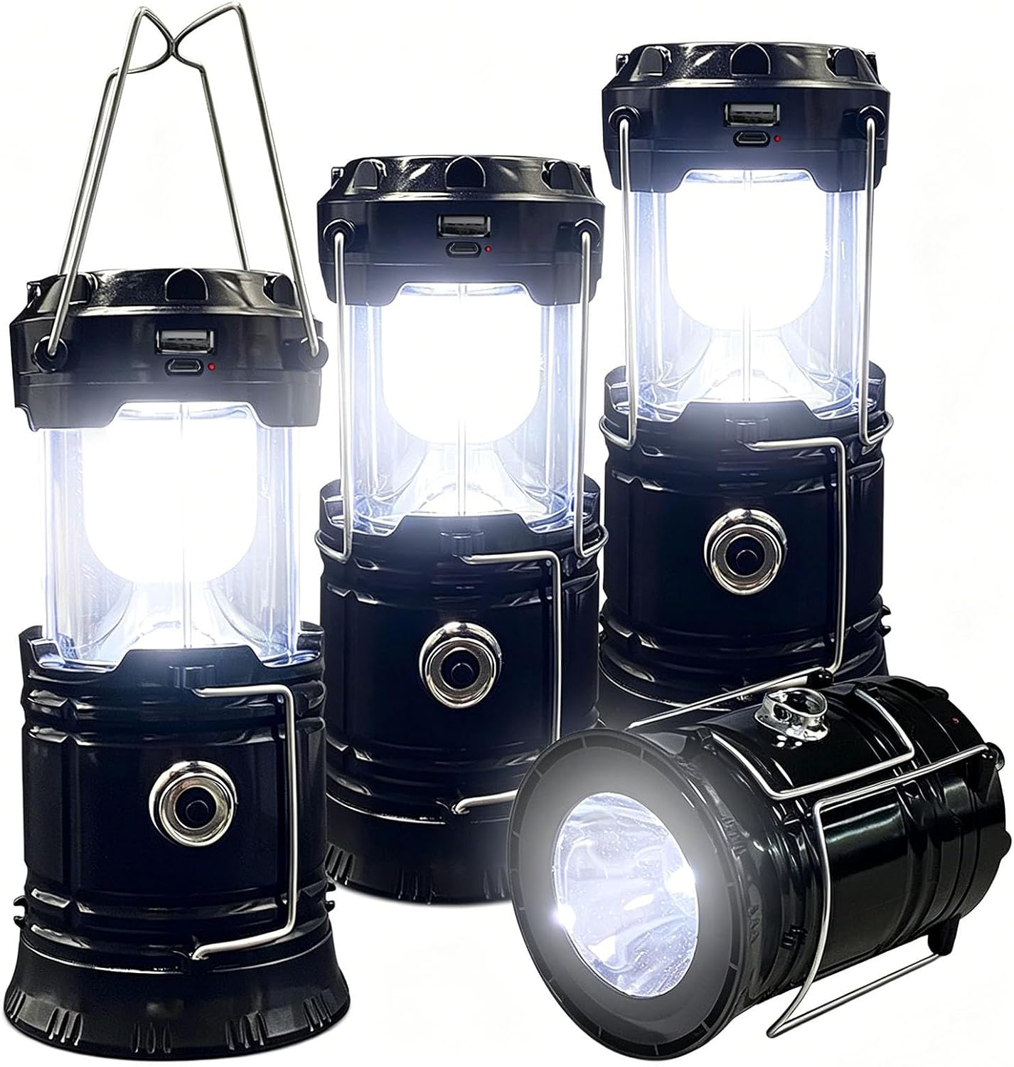 Detalle de XTAUTO Collapsible LED Camping Lantern 4-Pack 🔦