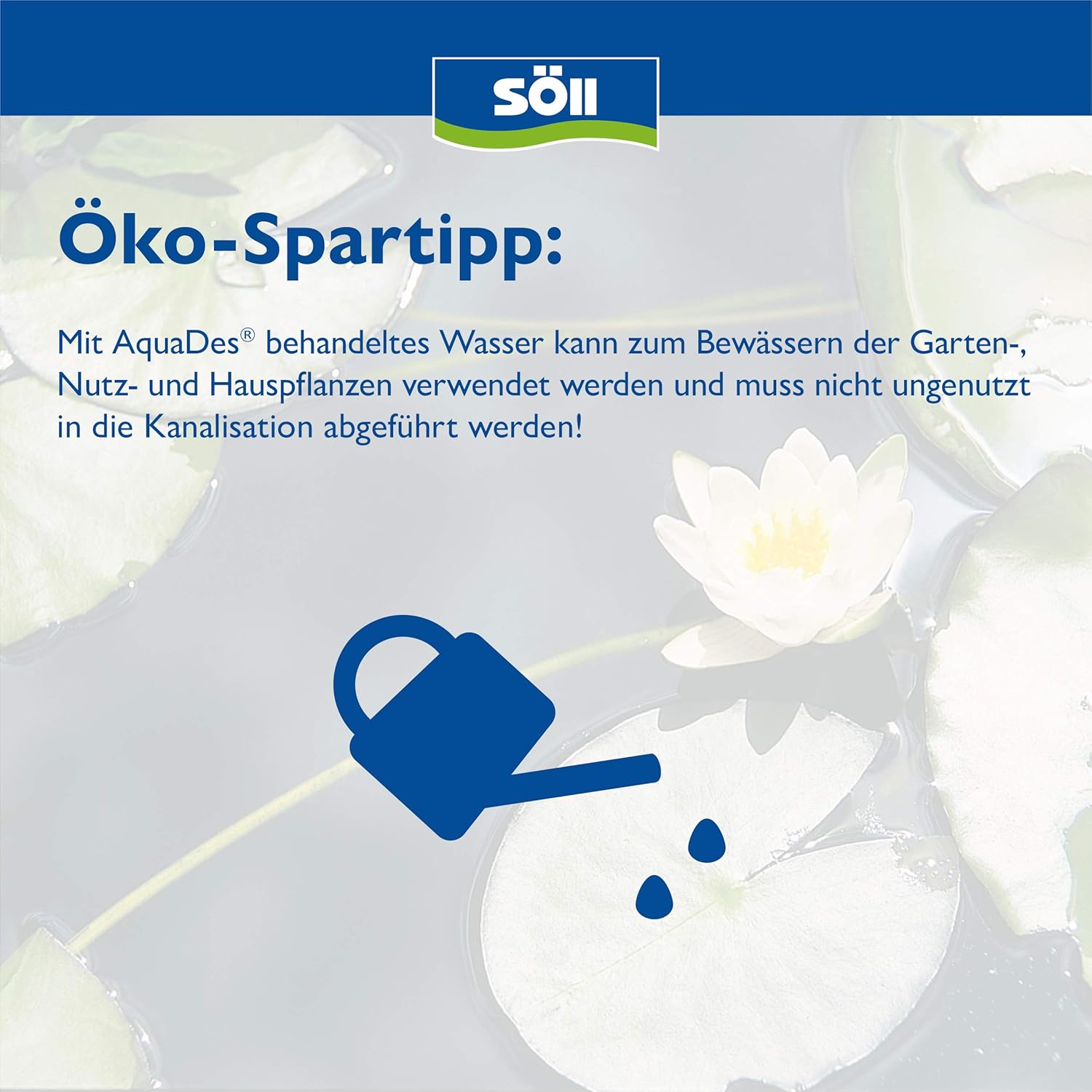 Detalle 2 de Söll AquaDes 2,5 l – Pool-Desinfektion und Wasserpflege für hygienisches Wasser