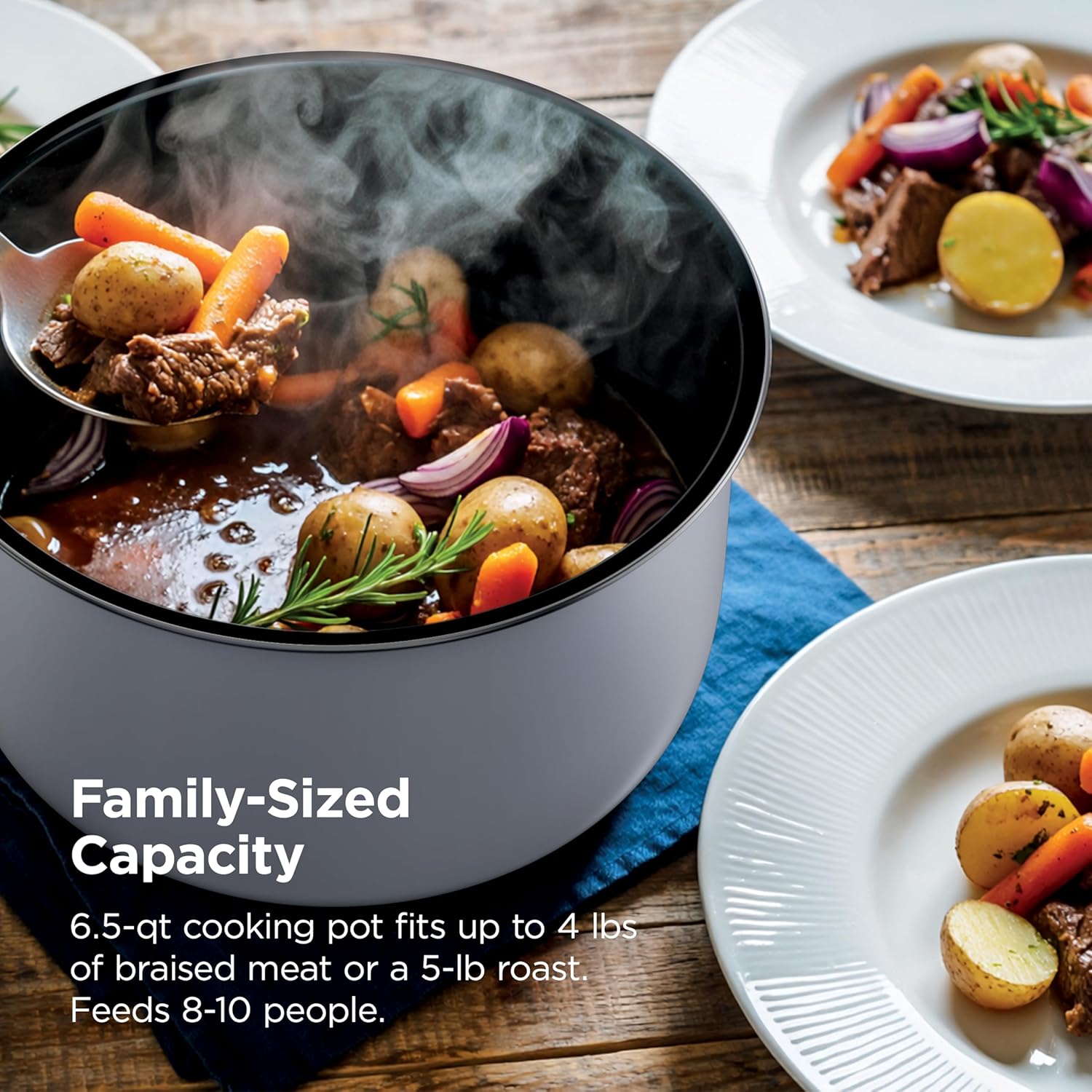 Thumbnail 6 de Ninja HyperHeat 9-in-1 Electric Pressure Cooker (6.5 Qt, PC201WH)