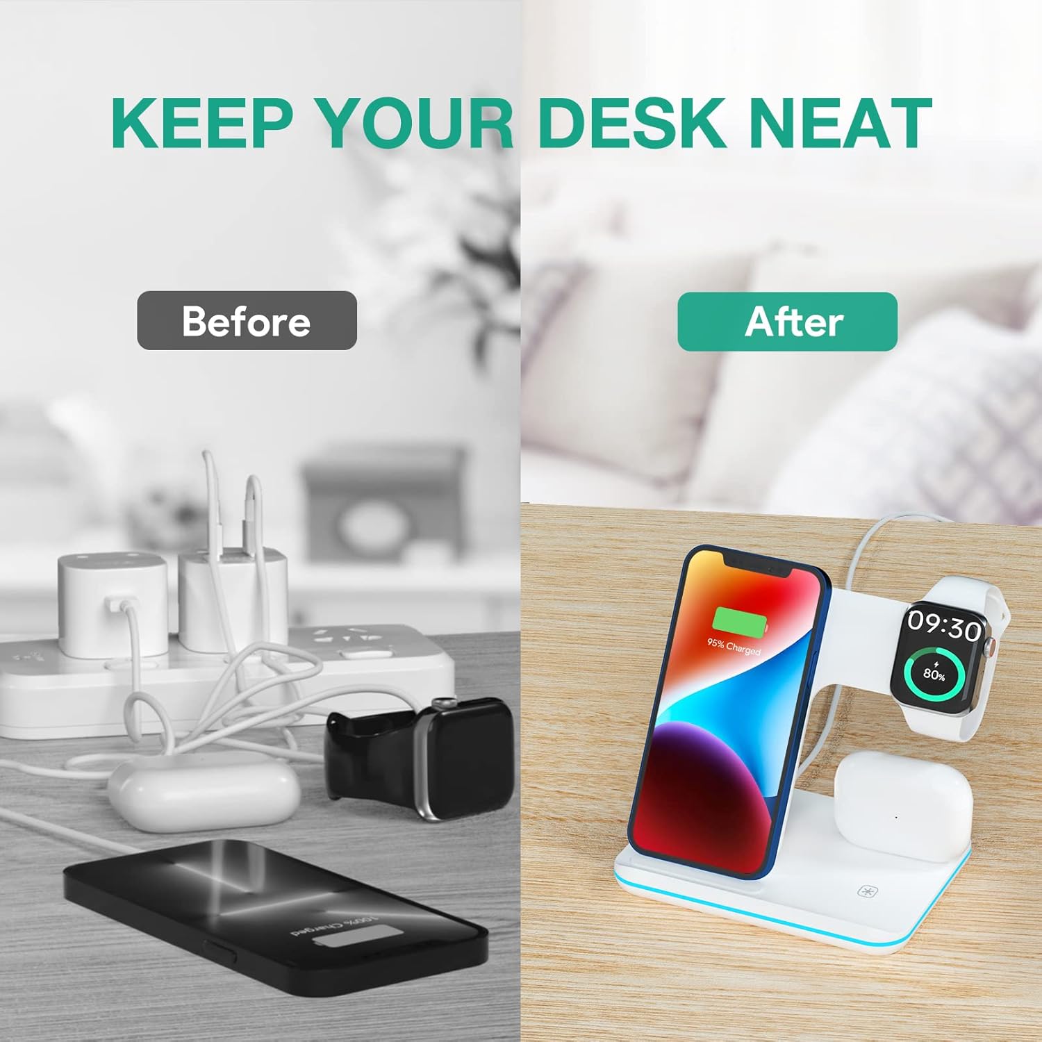 Detalle de 3 in 1 Wireless Charging Station