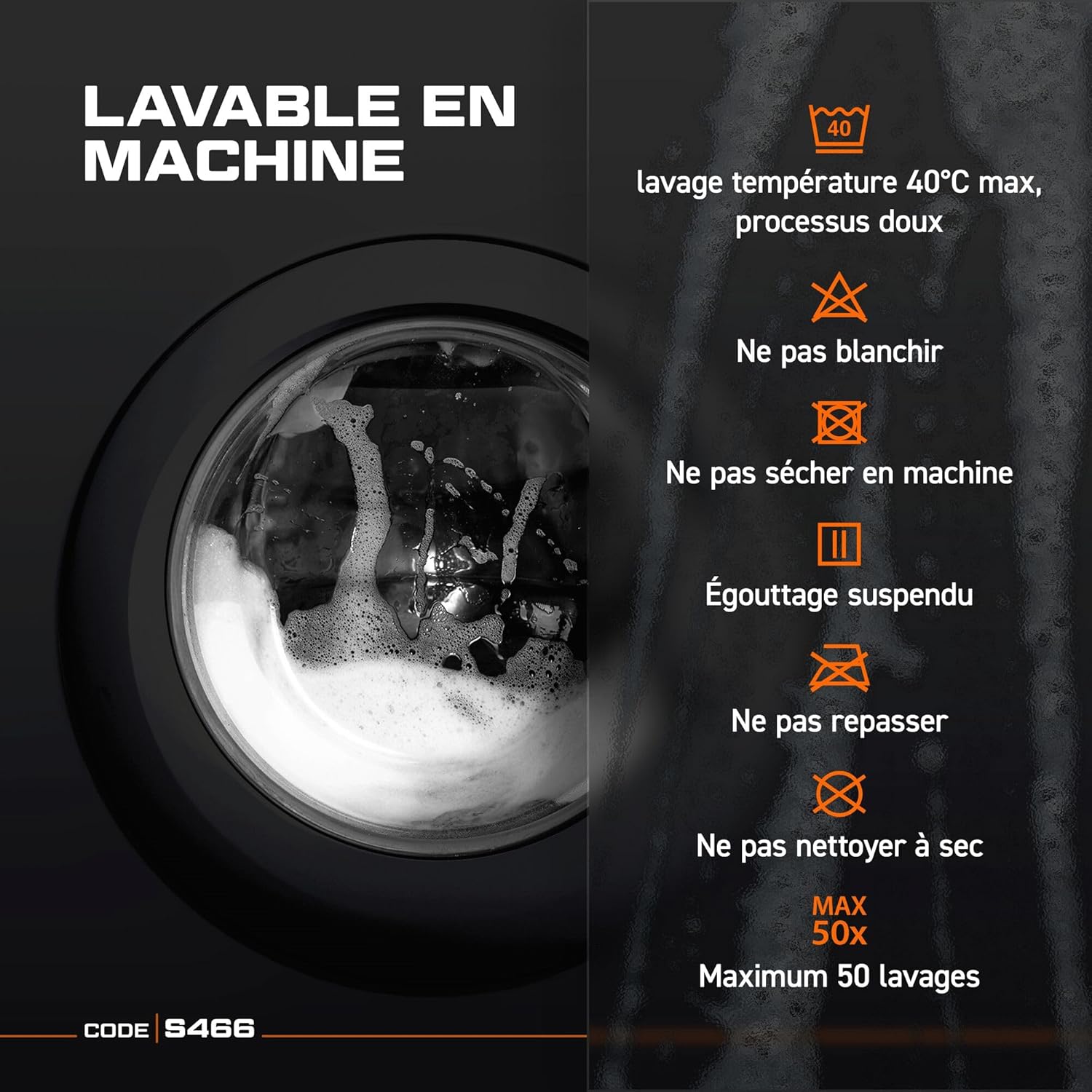 Detalle 1 de Parka bicolore Portwest Parka Bicolore Traffic S466YBRM Jaune/Noir (EN ISO 20471, jusqu’à -40 °C)