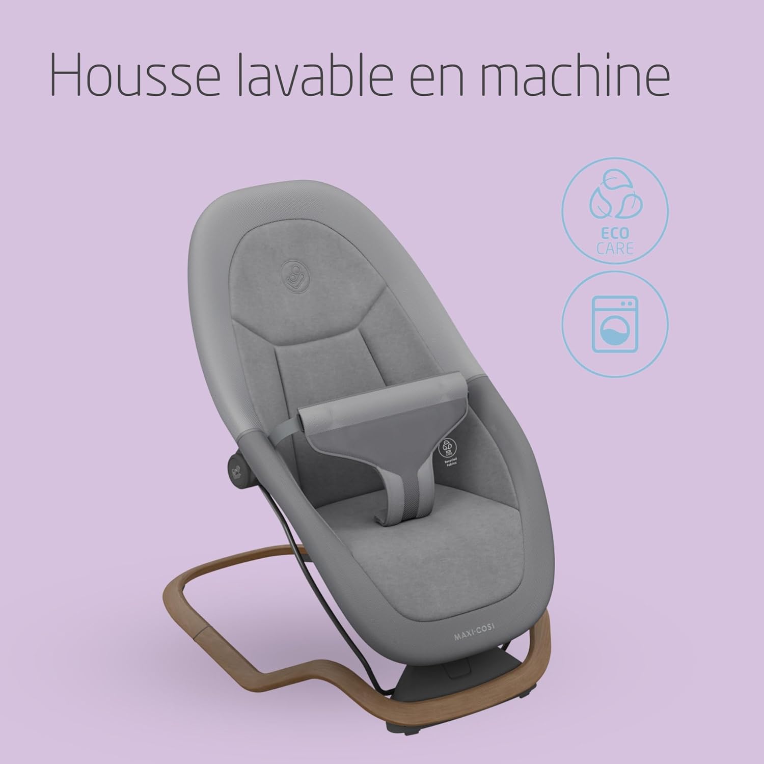Detalle de Maxi-Cosi Dove Transat Bébé Léger et Pliable – 0–3 ans, 0–15 kg, Tissus Eco Care