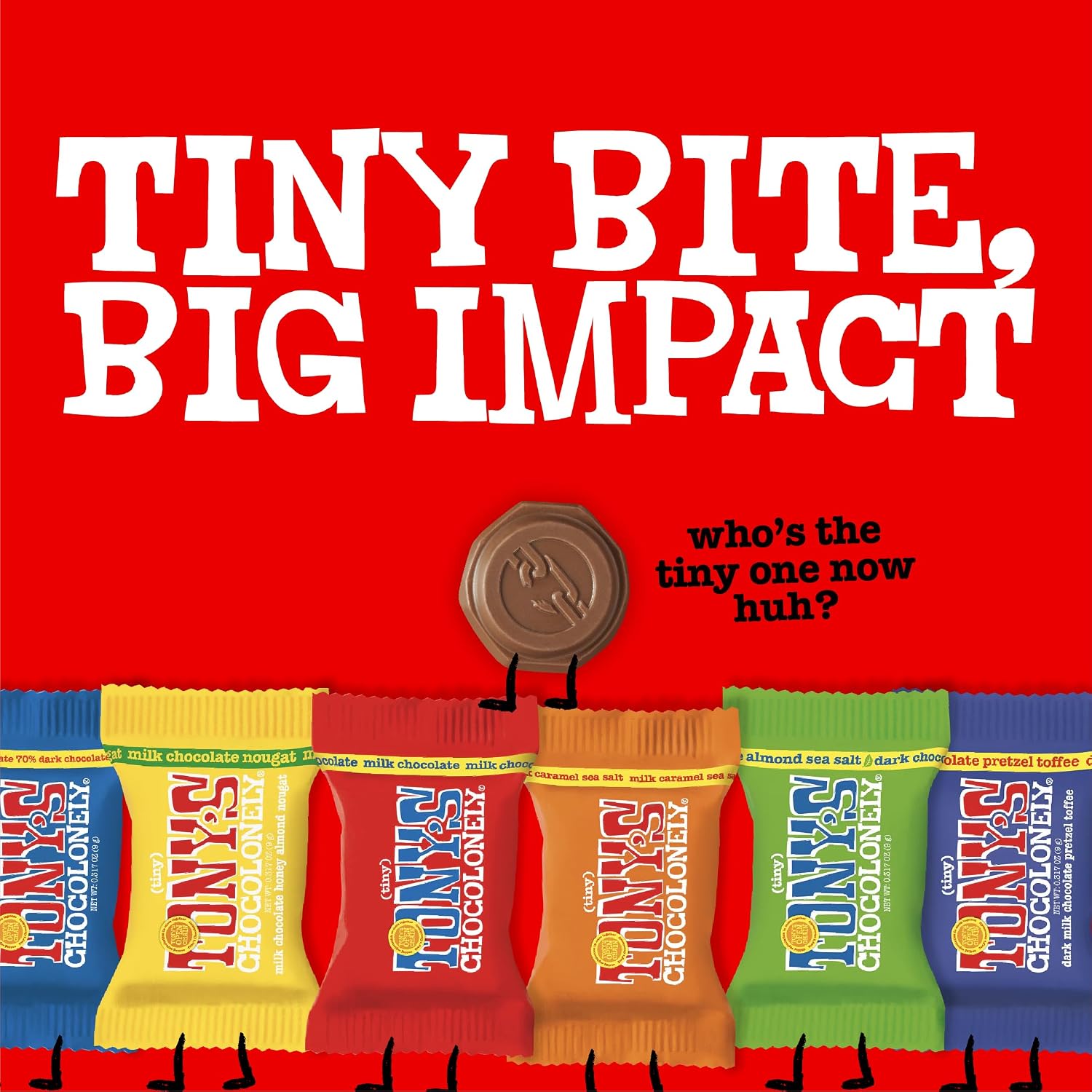 Thumbnail 6 de Tony’s Chocolonely 0850051897346 Chocolate Coins, 6 Flavors, 36 Count
