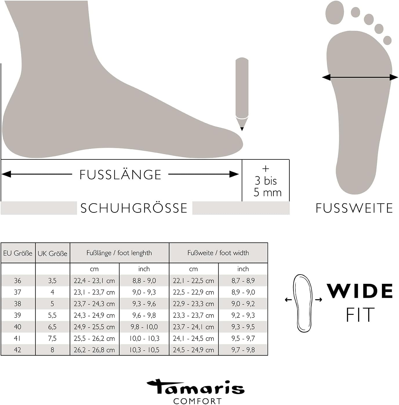 Detalle de Tamaris Comfort Sandales Plates en cuir pour femmes avec boucle – ajustement Multi-Adjustable