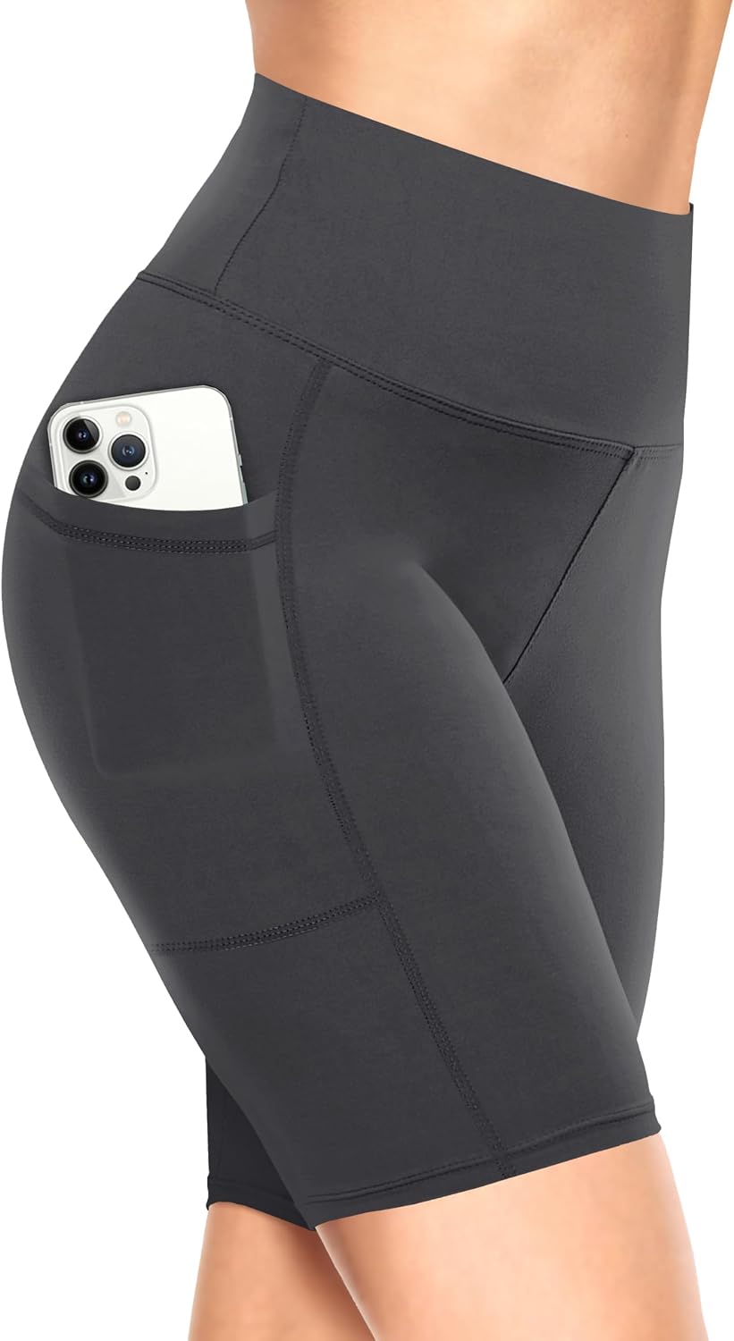 Detalle 2 de TNNZEET Biker Shorts Women - High-Waisted 8/5/3 inch Ultra-Soft Fitted Workout Shorts