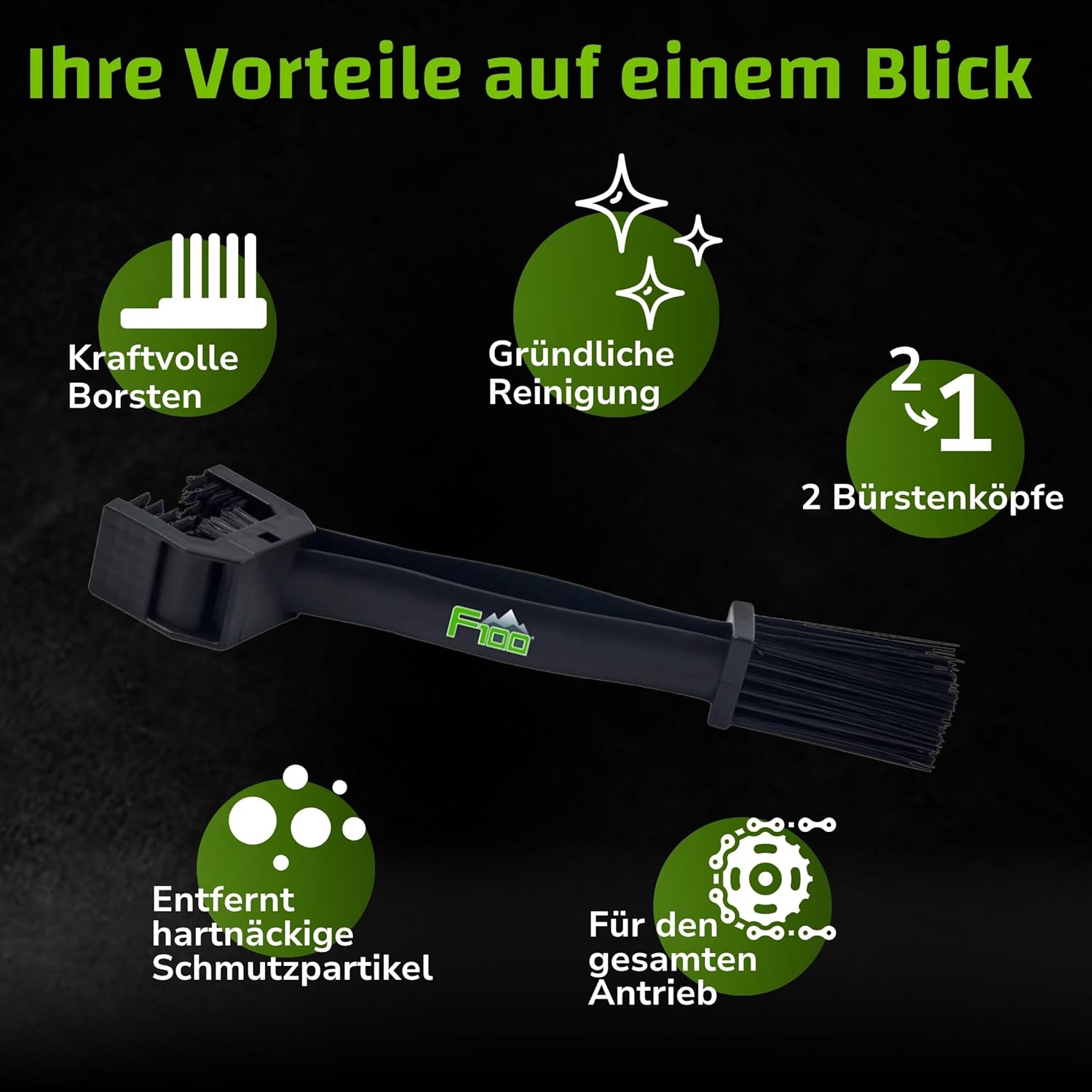 Thumbnail 3 de DR. WACK F100 Kettenbürste für Fahrrad – Effektive Reinigung des Antriebs