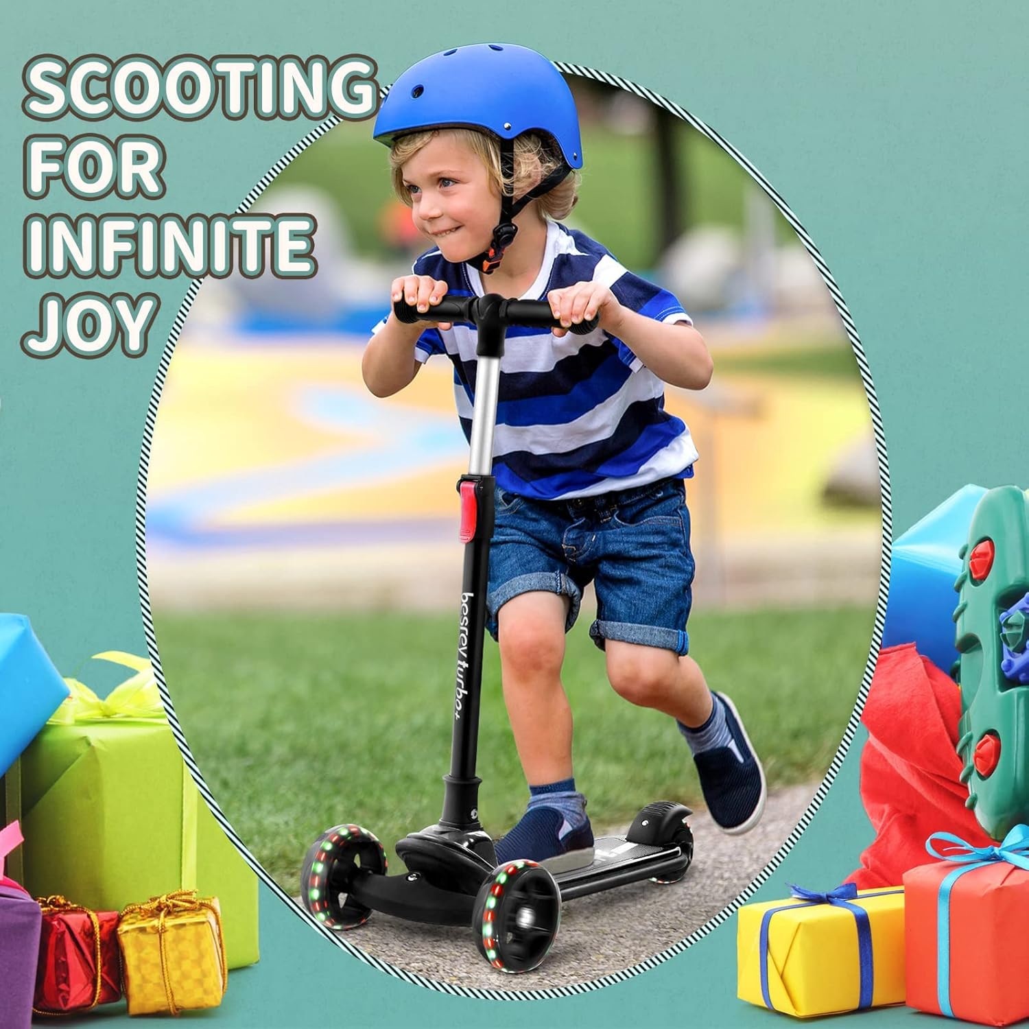 Thumbnail 6 de besrey Big Wheels Tretroller