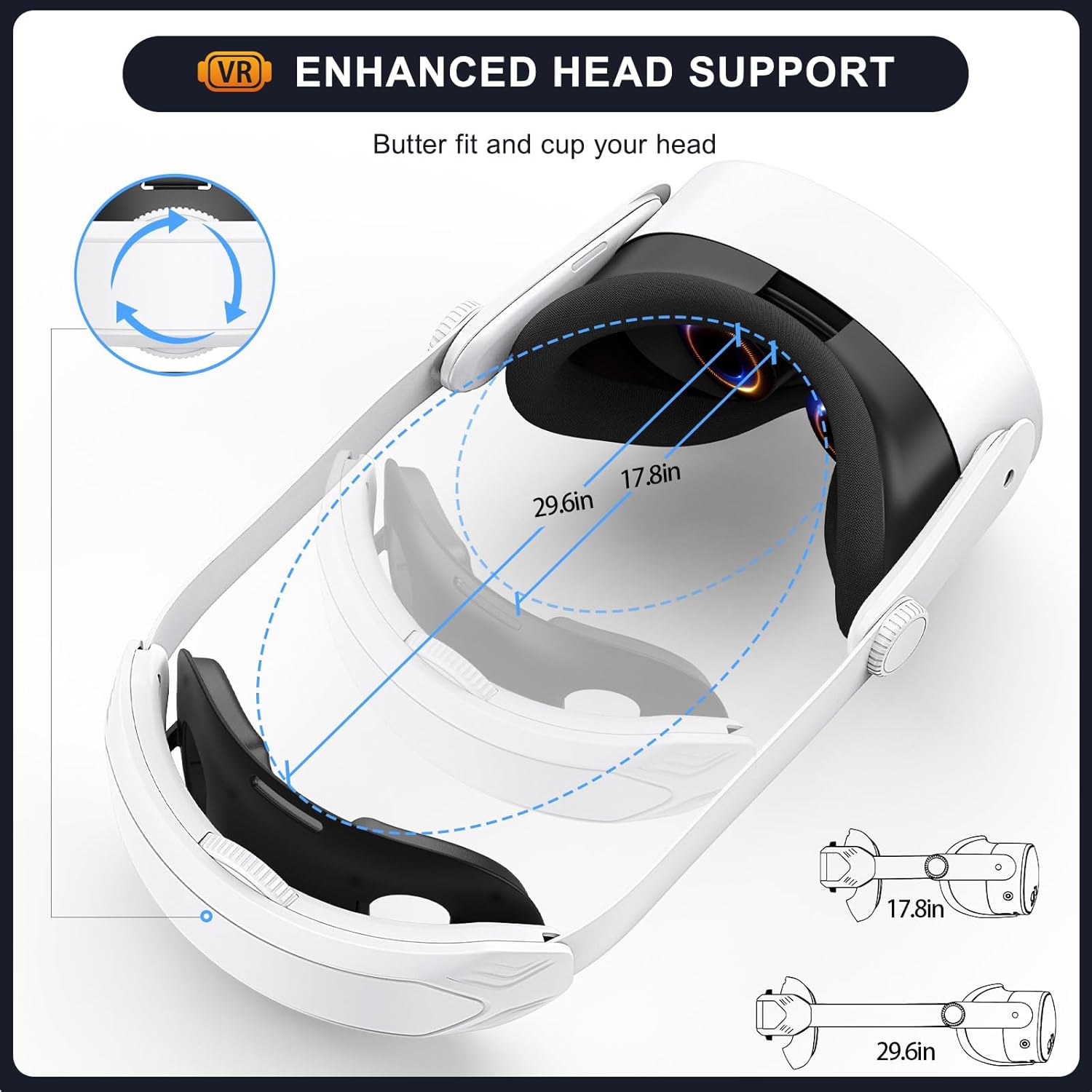 Thumbnail 6 de Meta Quest 3S Adjustable Head Strap for Comfort
