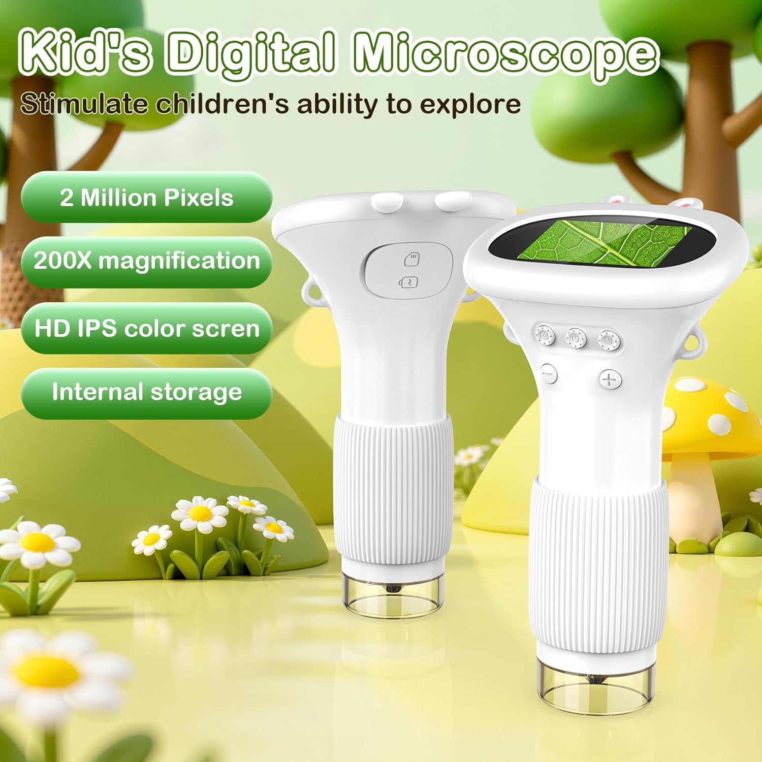 Thumbnail 1 de GlobalCrown Microscopio digitale portatile 200x