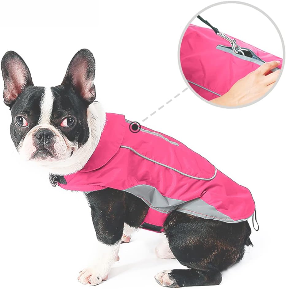 Thumbnail 6 de Morezi Dog Warm Coats Waterproof Jacket with Harness Hole (Pink) – XL