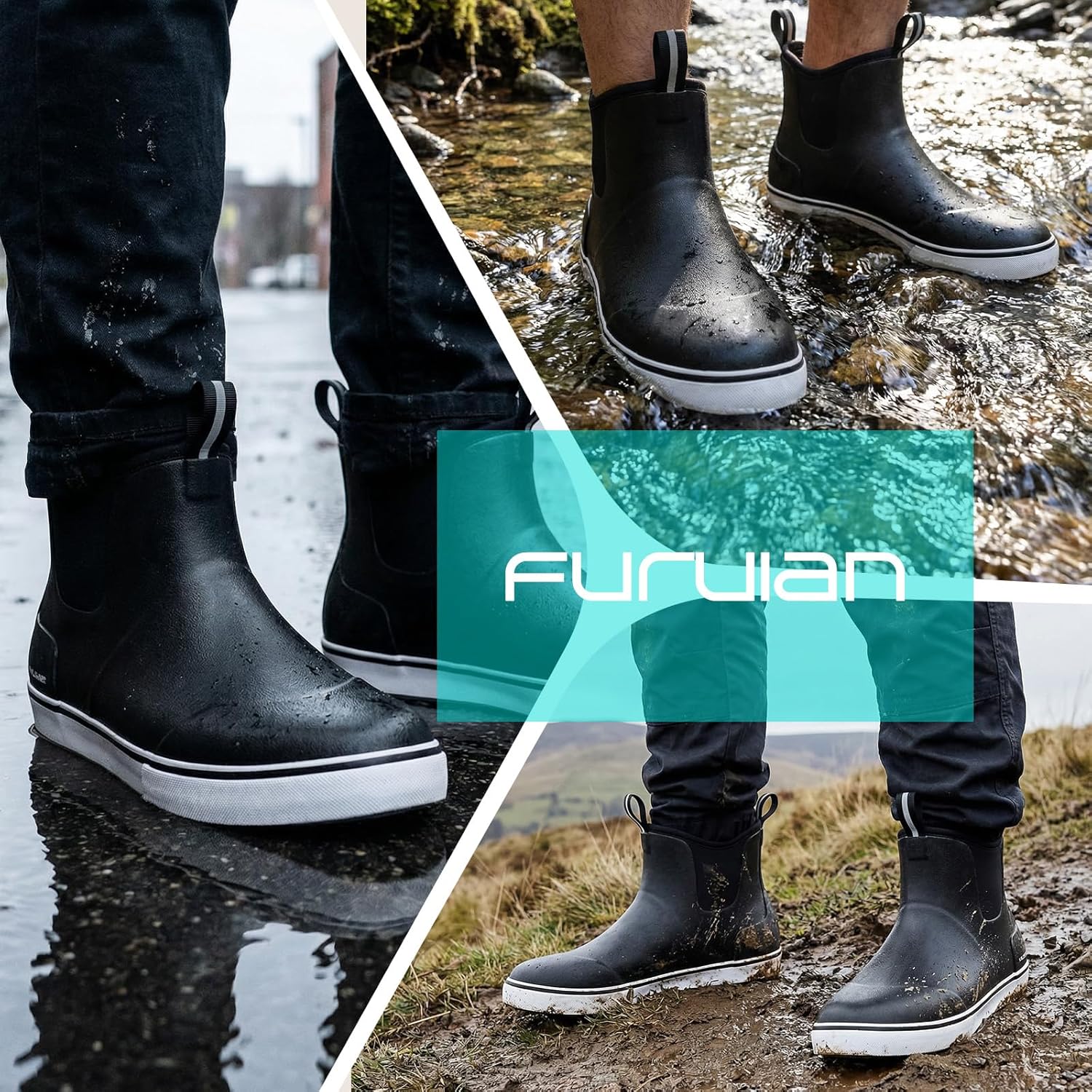 Thumbnail 5 de Furuian Deck Boots Waterproof Ankle 1in