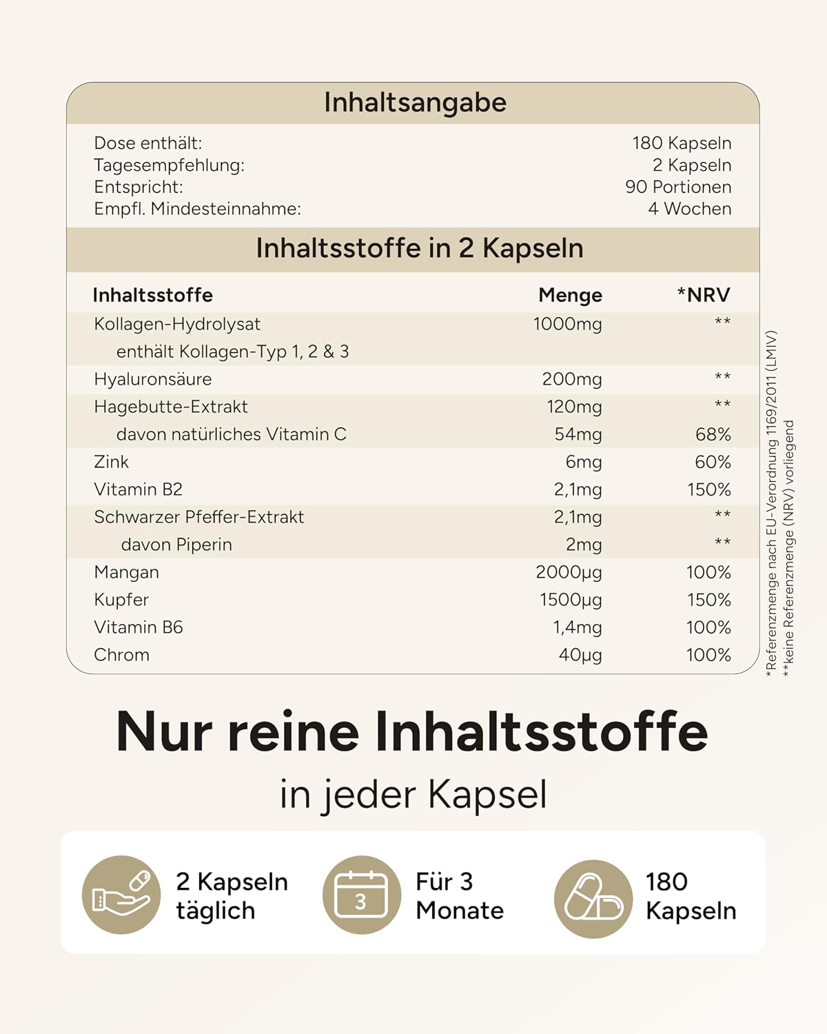 Thumbnail 4 de 10‑fach Komplex Gelenkglück Kollagen‑Kapseln 3 Monatsvorrat 💊