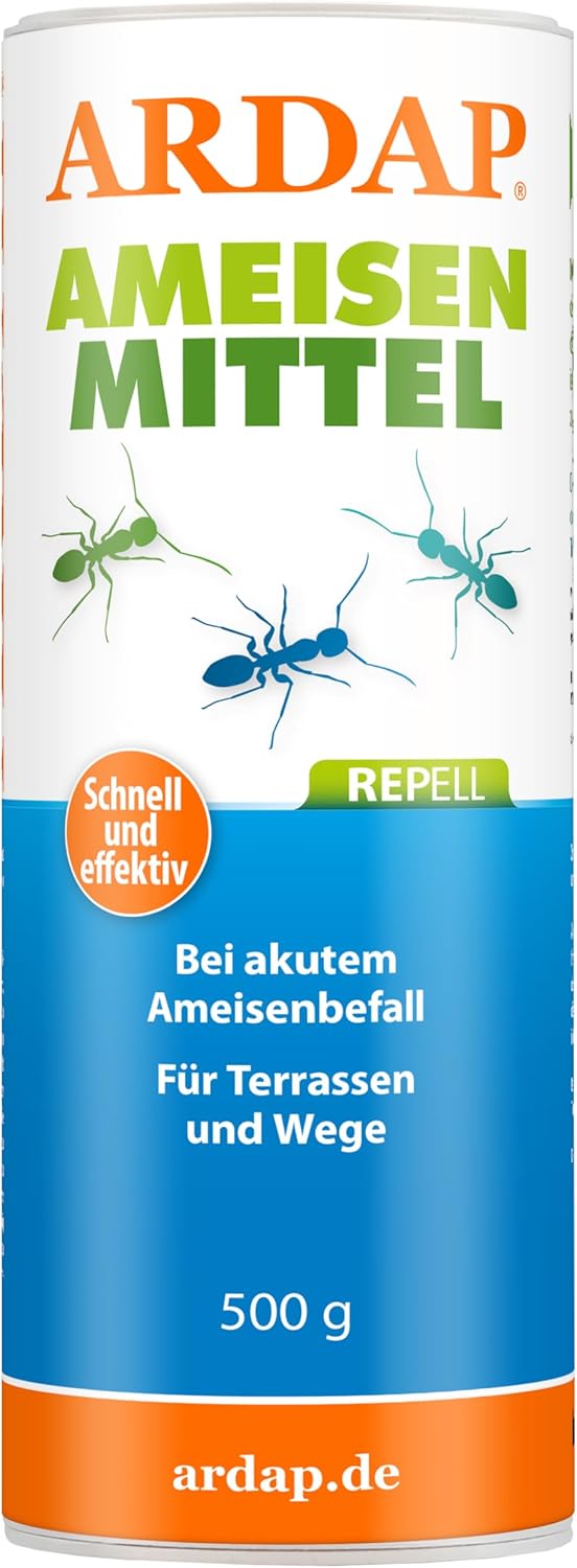 ARDAP Repell Ameisenmittel 500g – Ameisenpulver mit Sofort- & Nestwirkung