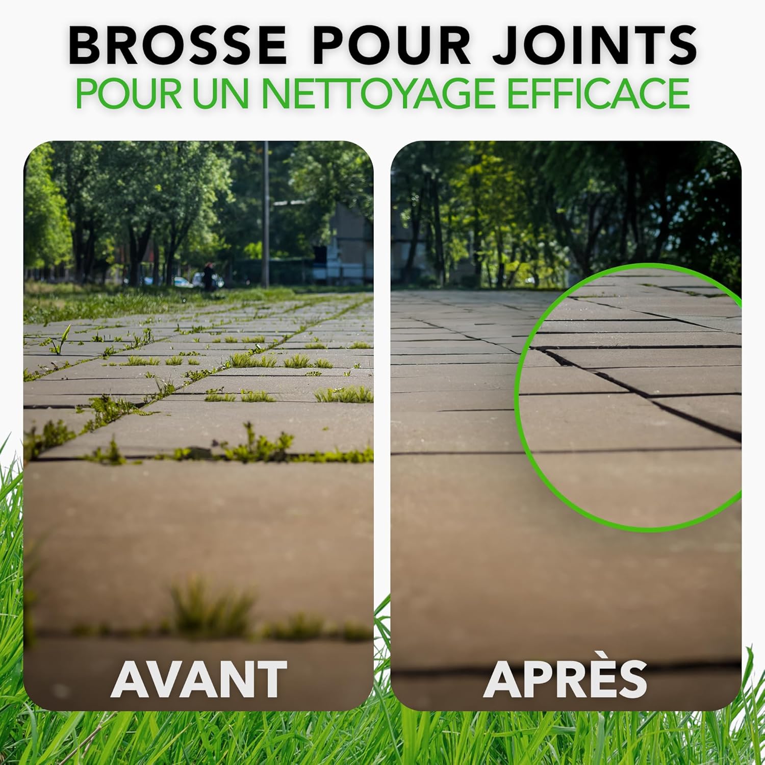 Thumbnail 6 de GARLINGO Brosse à joints de rechange compatible (largeur 10 mm) pour brosses à joints Einhell BG-EG 1410, GC-EG 1410, GC-CC 18 Li