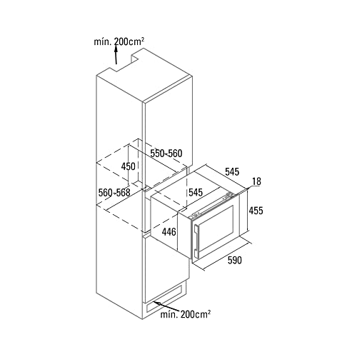 Thumbnail 4 de Cata VI 54024 X vinoteca 28 botellas, 60 cm
