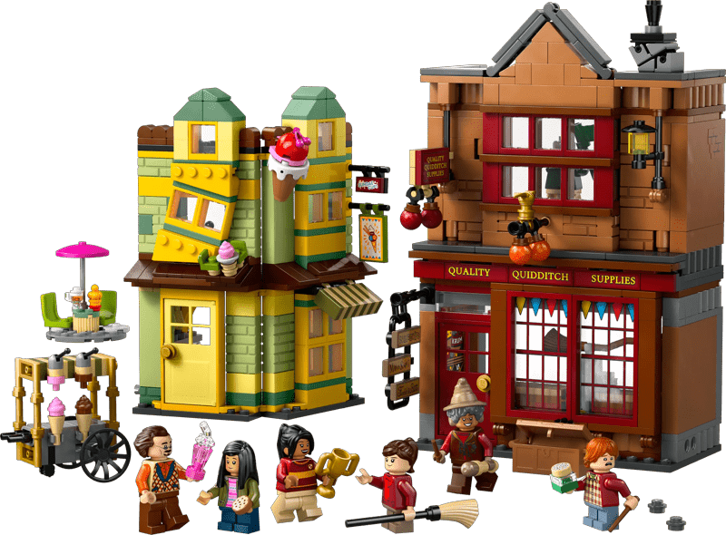 Detalle de LEGO Harry Potter 76452 Quidditch- und Fortescues Eissalon – Bausatz mit 795 Teilen