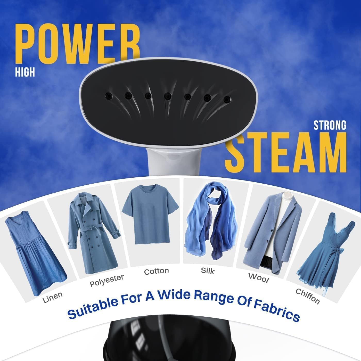 Detalle de Rolipo Steamer 1350W clothes wrinkle remover