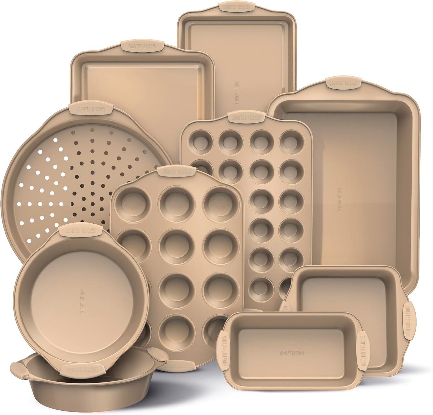 Country Kitchen Nonstick Bakeware Set, 10 pcs