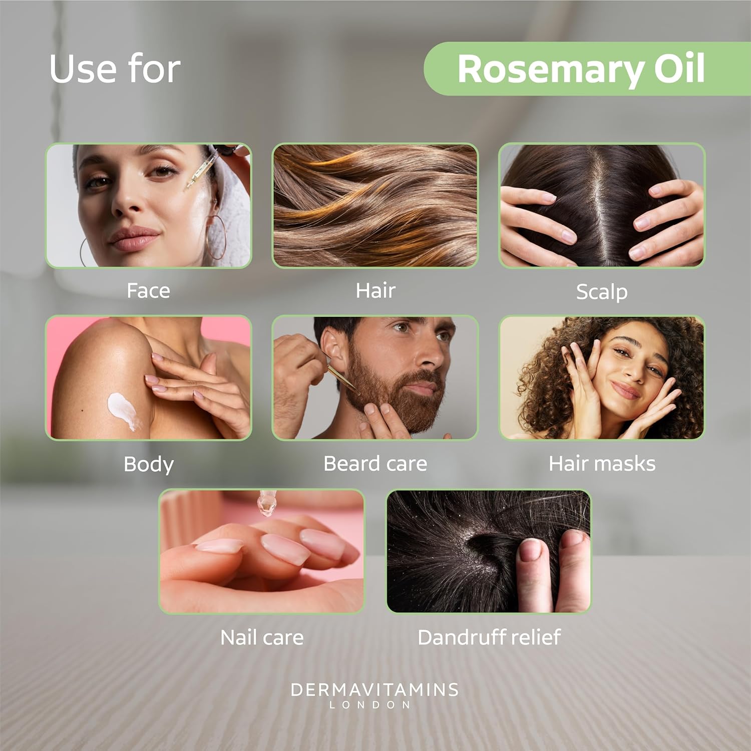 Thumbnail 2 de Huile de romarin 100 % pure pressée à froid Dermavitamins – 10 ml