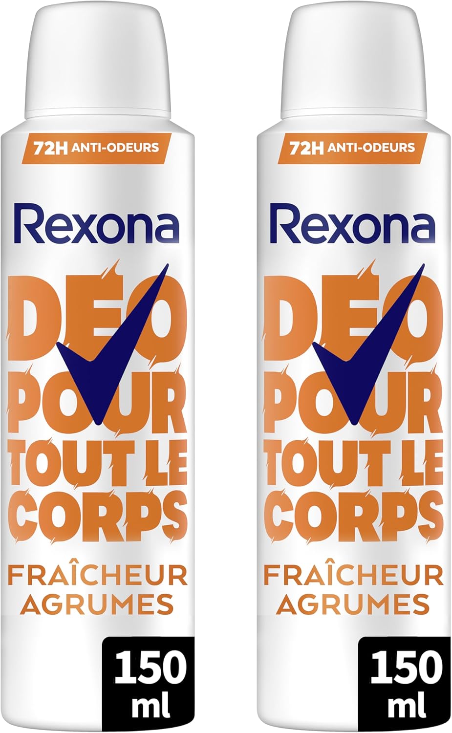 Rexona Déodorant spray 72h Fraîcheur Agrumes 2×150ml