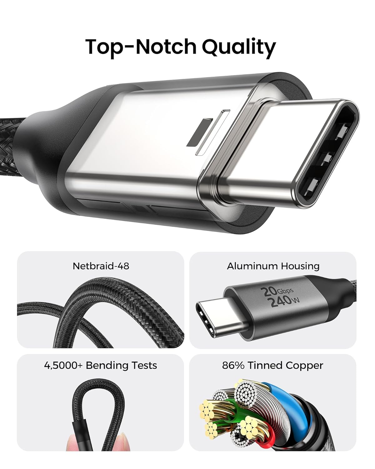 Thumbnail 6 de Silkland USB4 Cable 5m 20Gbps for Thunderbolt