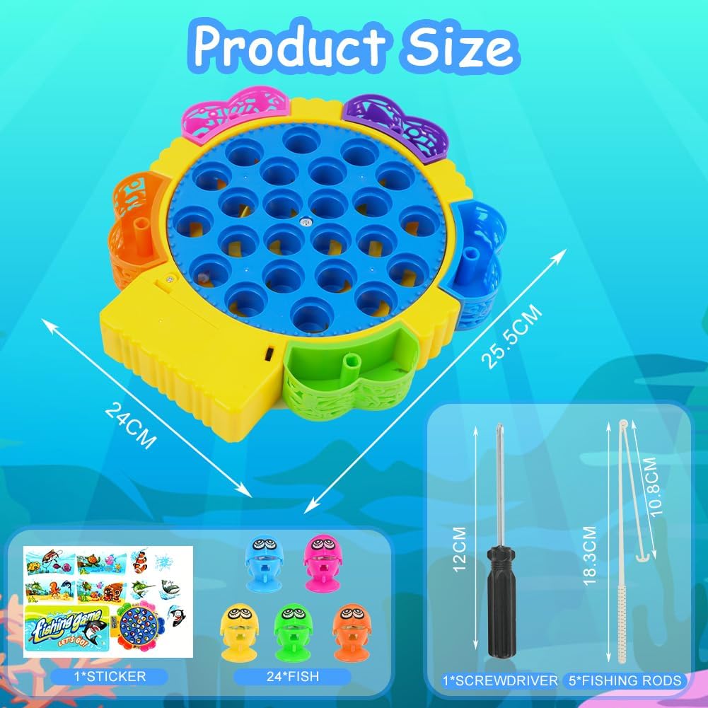 Thumbnail 1 de Vicloon Fishing Game for Kids 24-piece set