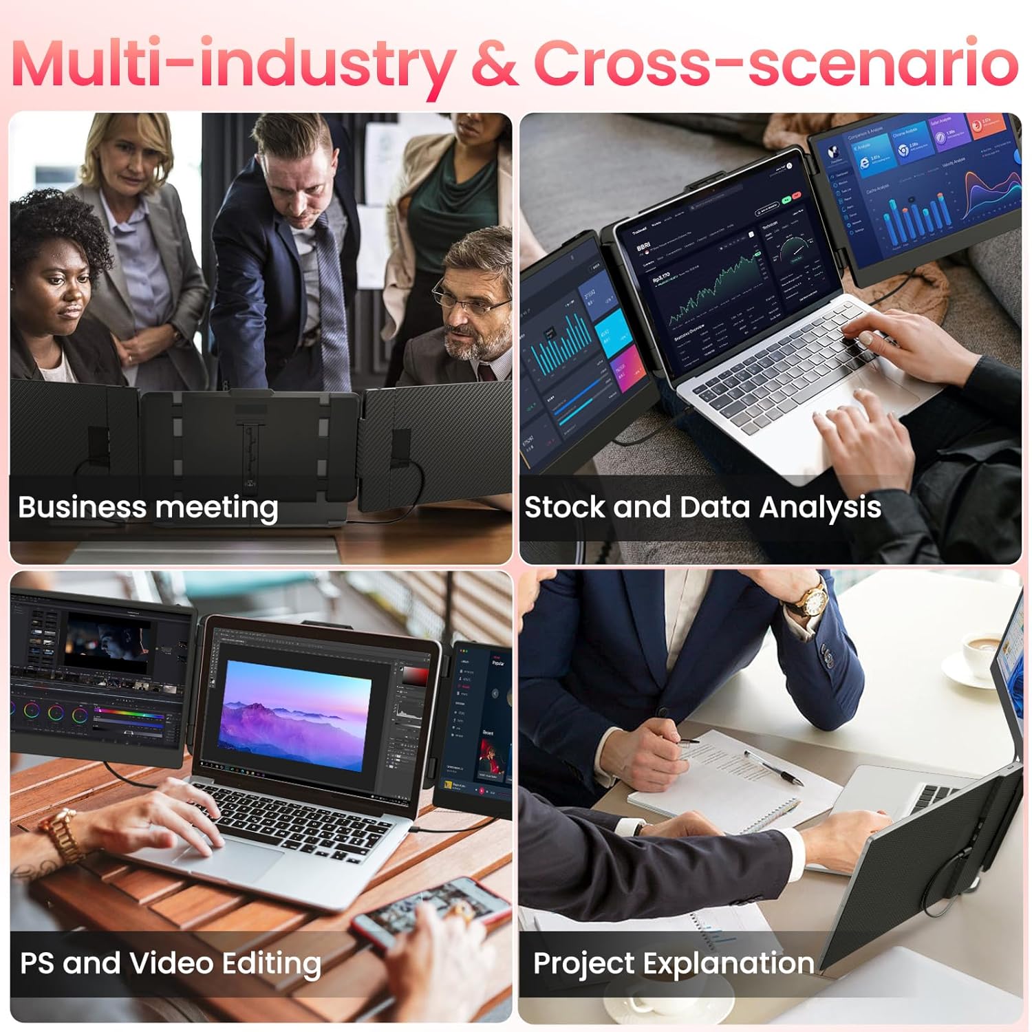 Thumbnail 5 de Grazz Laptop Screen Extender Triple Monitor 14"