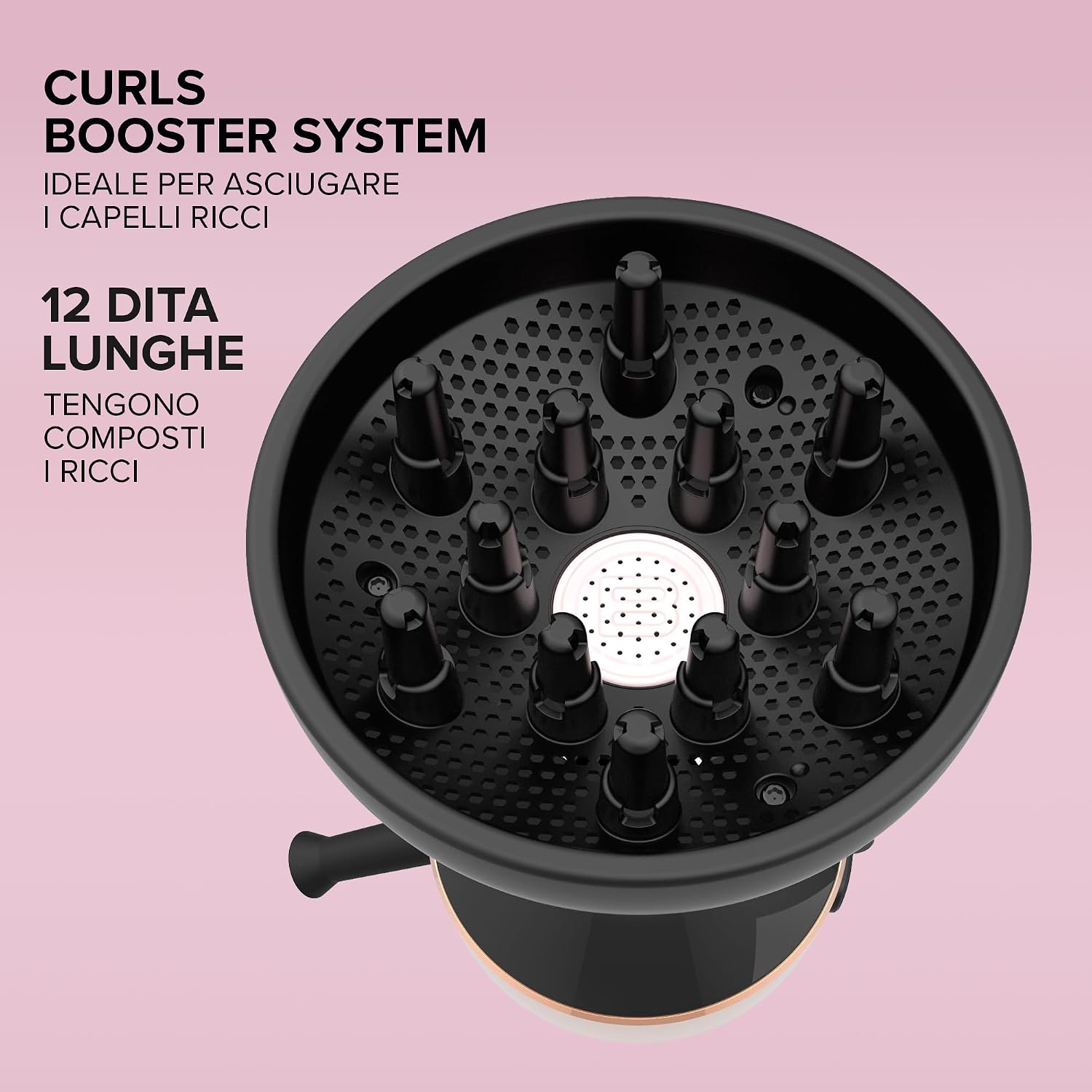 Detalle 2 de Bellissima Imetec Diffon DF1 3000 – Diffusore capelli ricci 700W