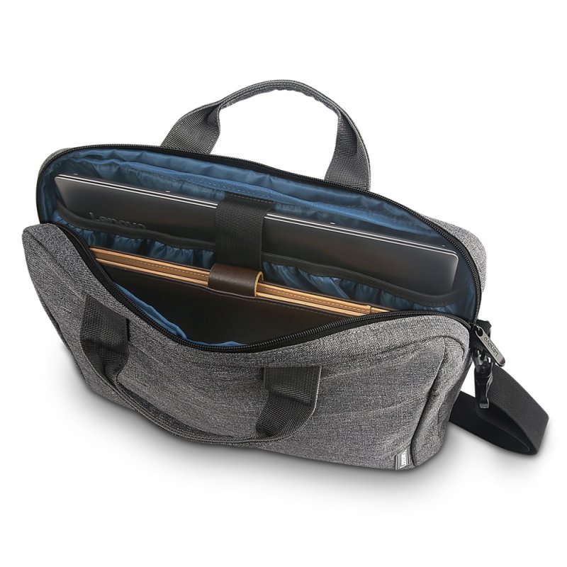Detalle 2 de Lenovo Casual Toploader T210: maletín para portátil de 15,6" en gris