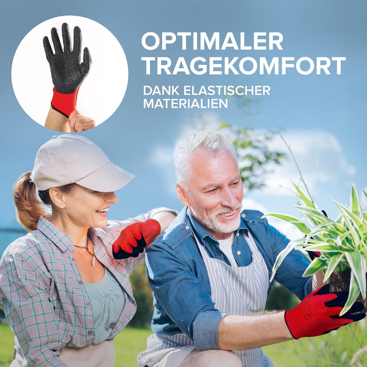 Detalle de WOLFSFELLER Arbeitshandschuhe 10 Paar