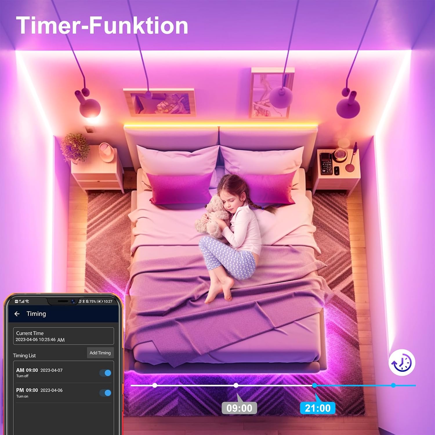 Thumbnail 4 de VKH LED Strip 5m Bluetooth RGB