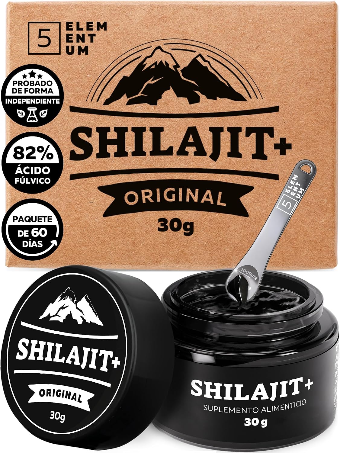 Detalle de Shilajit Puro Himalaya 82% Ácido Fúlvico