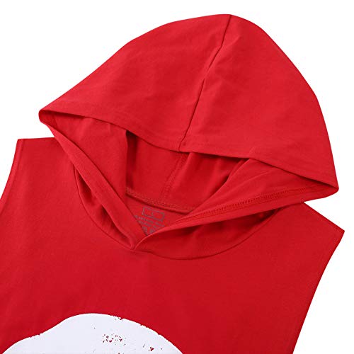 Detalle 2 de YeeHoo Canotte Uomo Palestra con Cappuccio – Canottiera Bodybuilding per Fitness