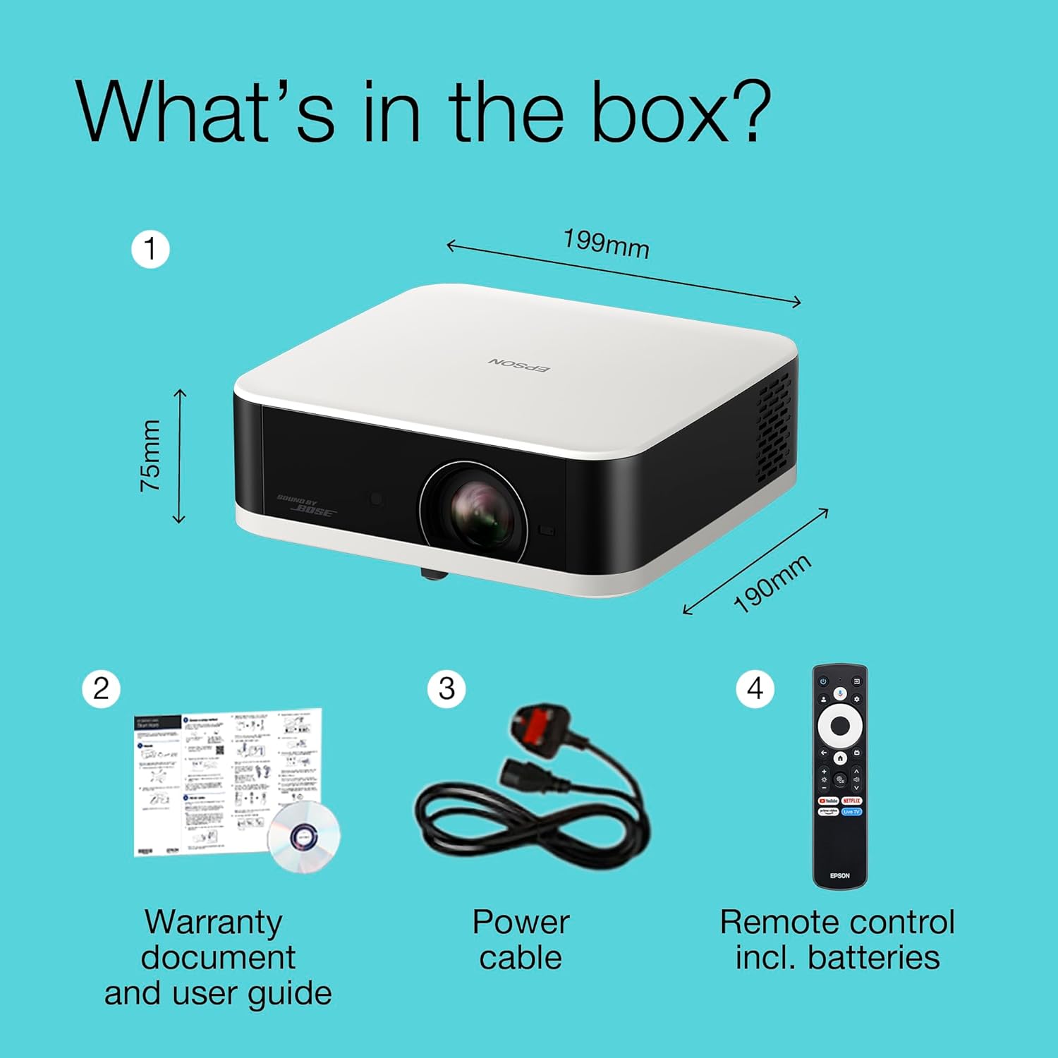 Thumbnail 3 de Epson Lifestudio Pop EF-61W Portable Projector