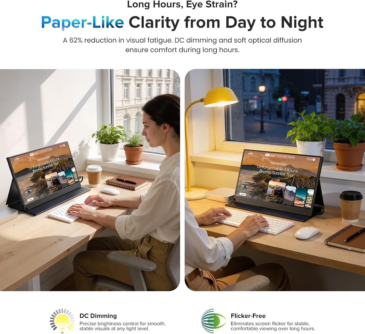 Thumbnail 2 de UPERFECT Portable Monitor 15.6" with NxtLED™ and Eye Comfort—A Practical 2nd Screen