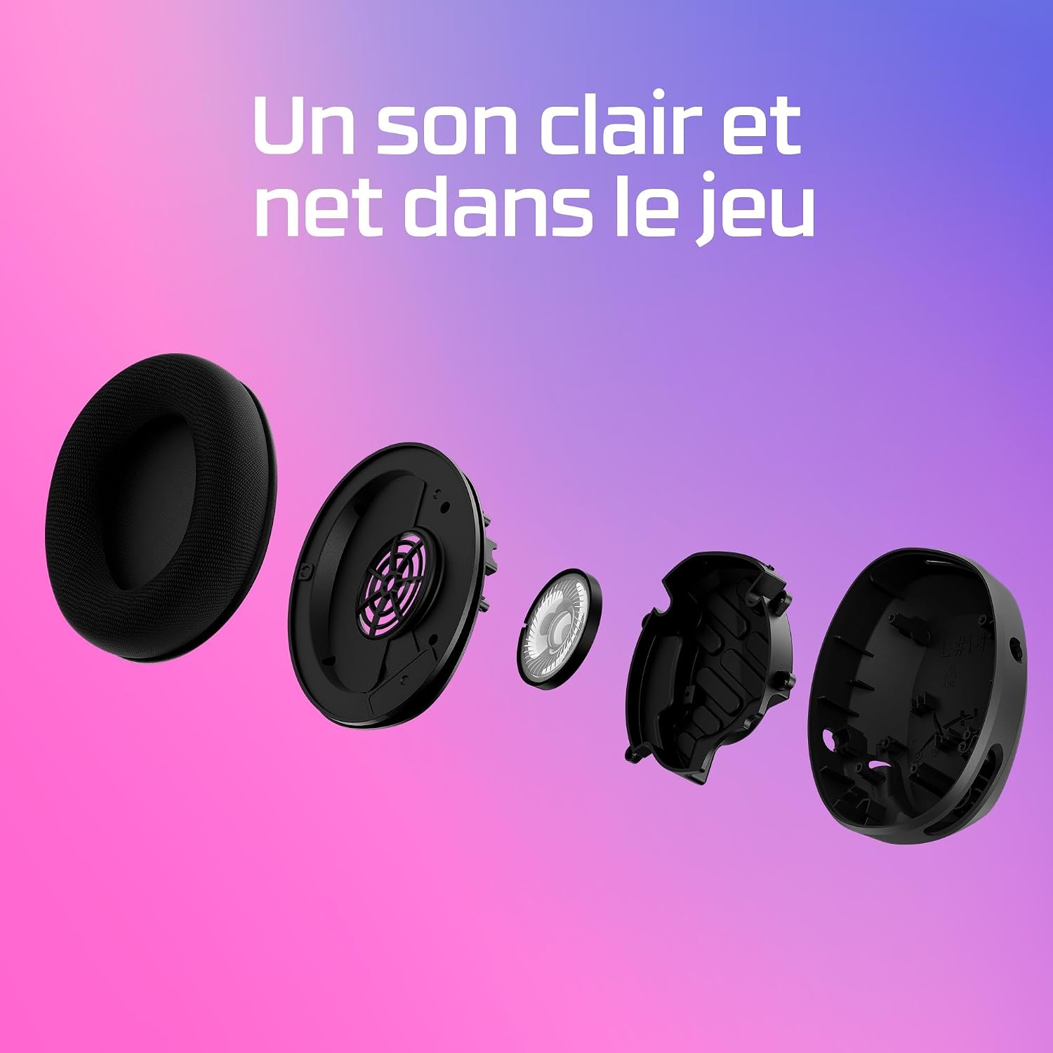 Detalle de HyperX Cloud Stinger 2 Core : casque léger avec micro pivotant et DTS Headphone:X