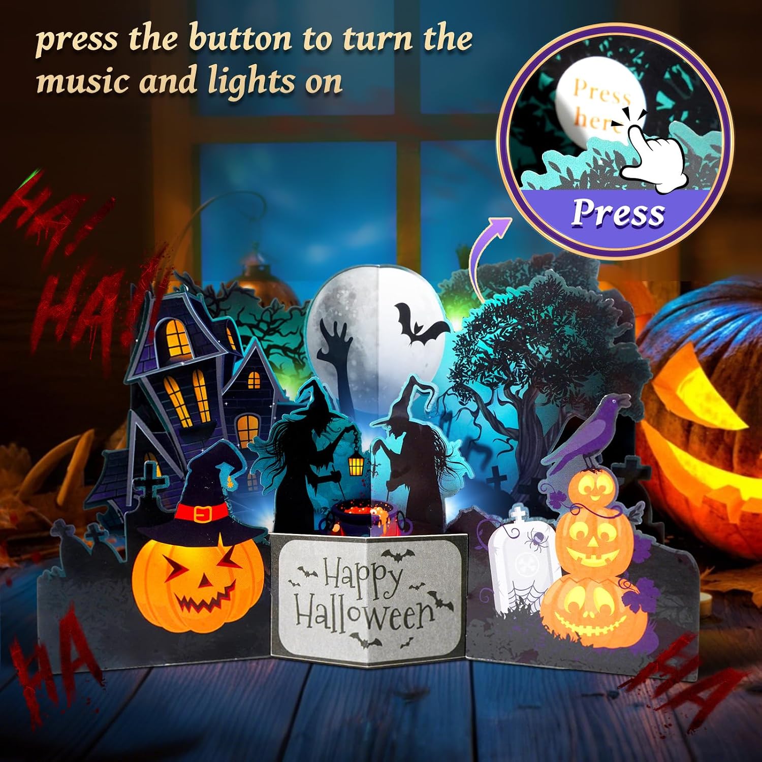 Detalle 2 de APOTODITO Halloween Card, 3D