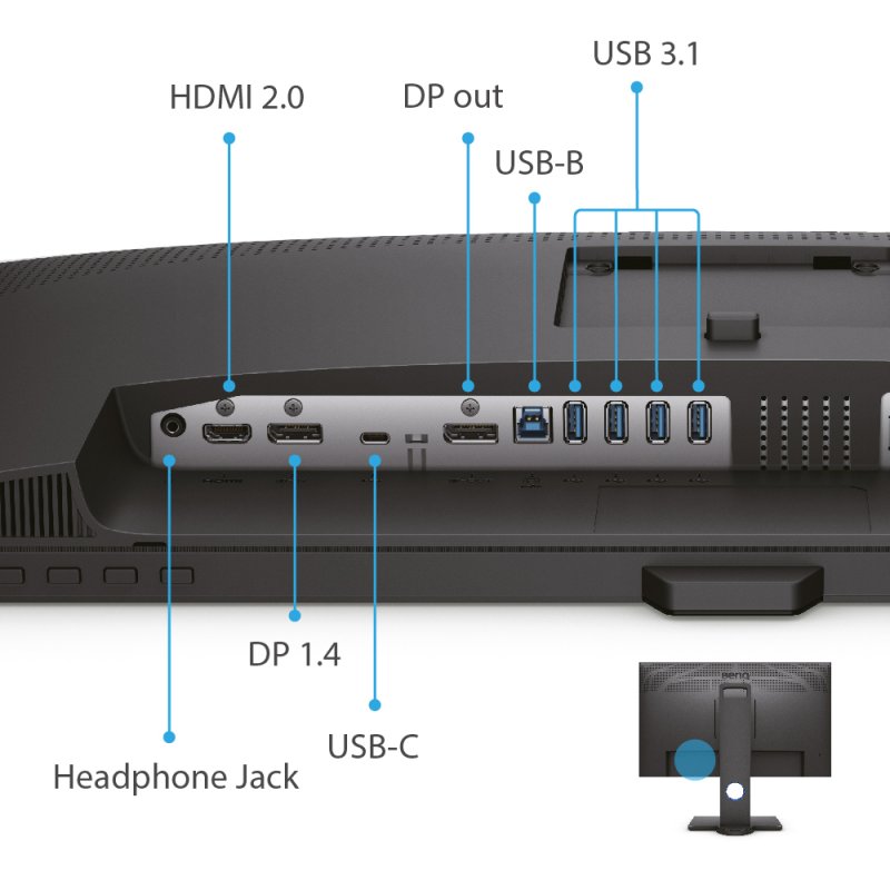Detalle de BenQ Creative Pro PD2705Q 27 LED IPS QHD
