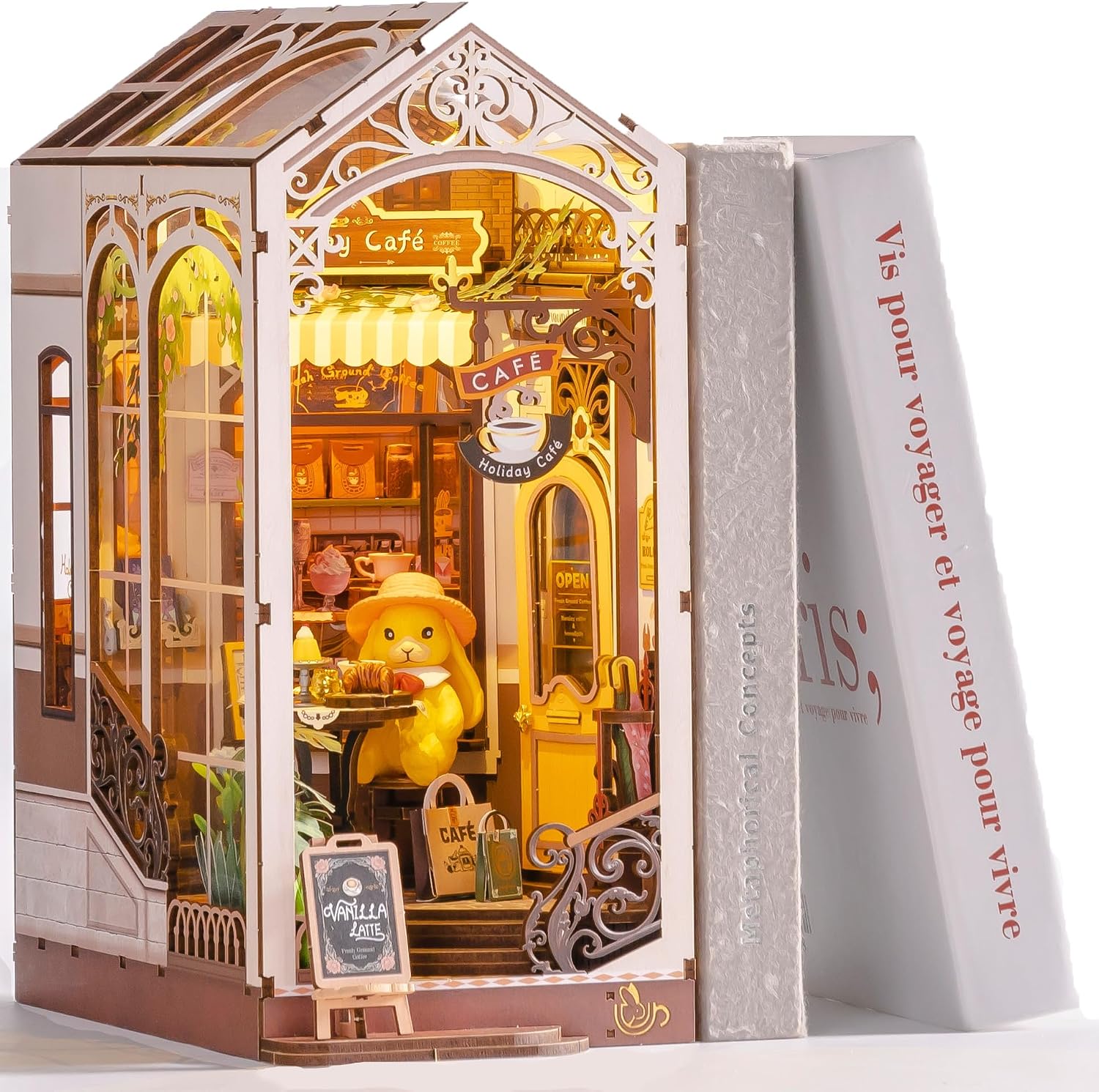 Detalle de ROBOTIME Book Nook booknook 170 pièces 🧩