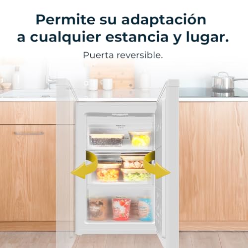 Detalle 2 de Cecotec Congelador Vertical Sobremesa 97 L Bolero CoolMarket TF 97 White. Compacto, 3 cajones y puerta reversible