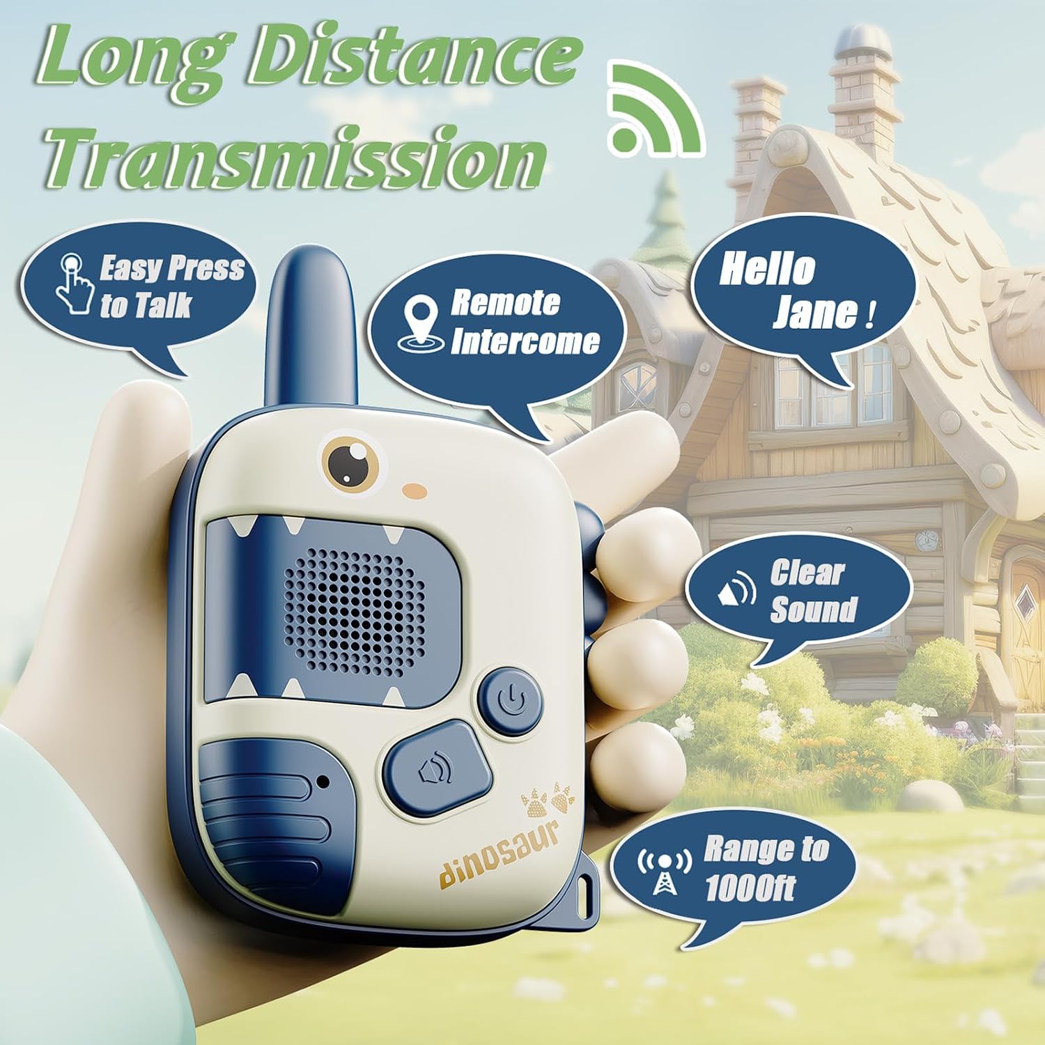 Detalle 2 de DQMOON Walkie Talkie for Kids 5 ft durability