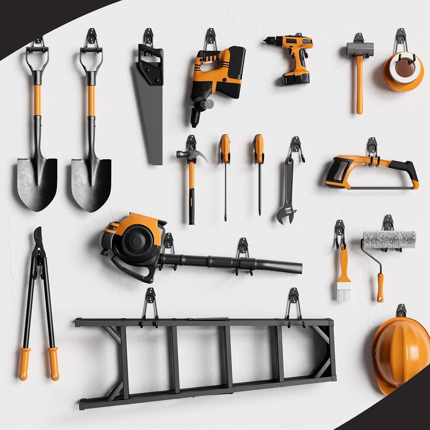Detalle 1 de Kitmiido Wandhaken Garage 12er Set