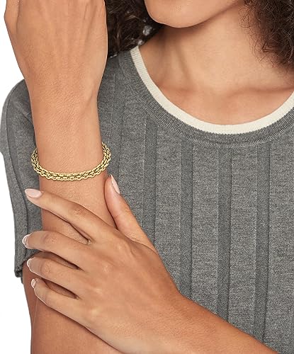 Detalle de Tommy Hilfiger Jewelry Women's Chain Bracelet in Yellow Gold IP