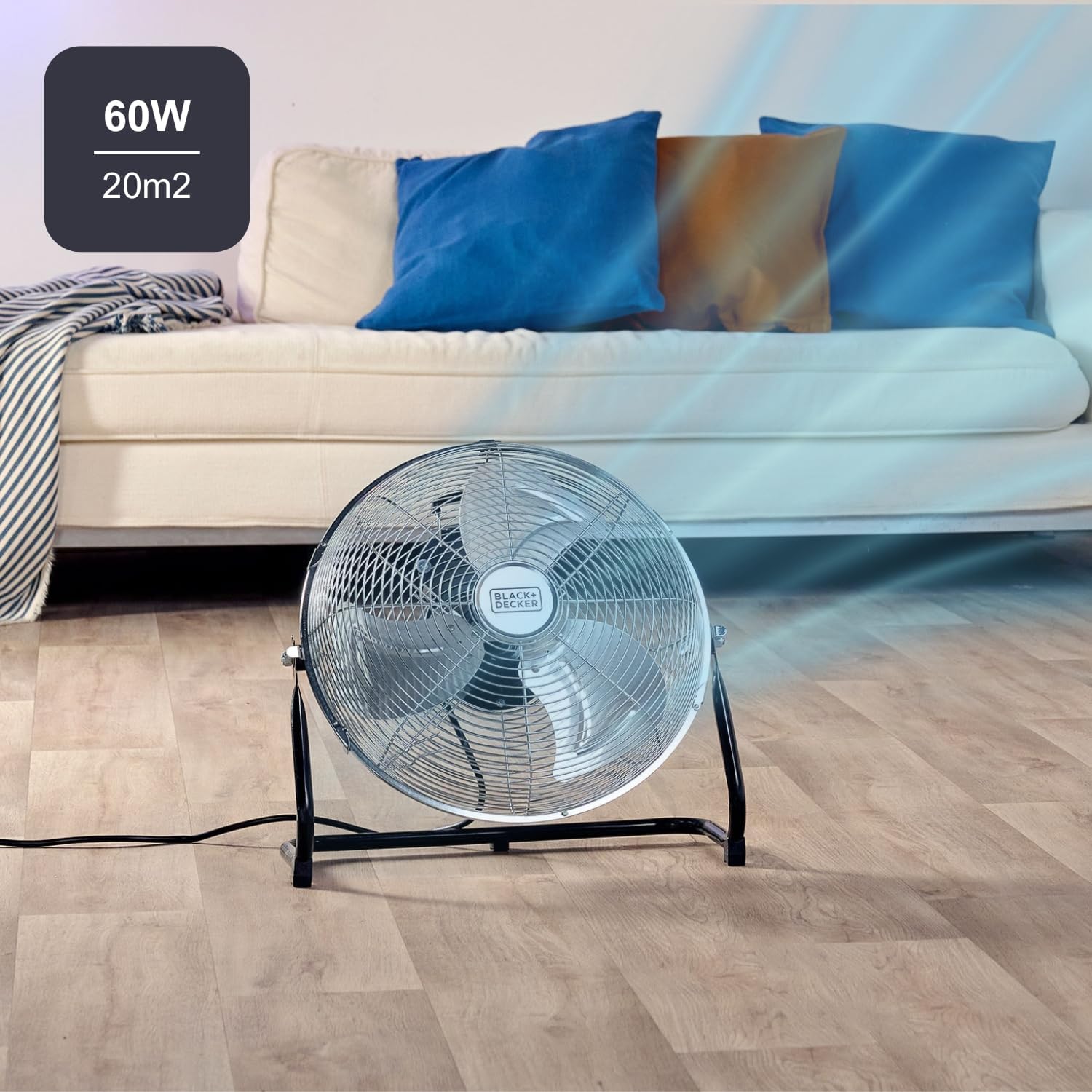 Detalle 2 de Black+Decker Ventilatore da Pavimento 60W 35cm